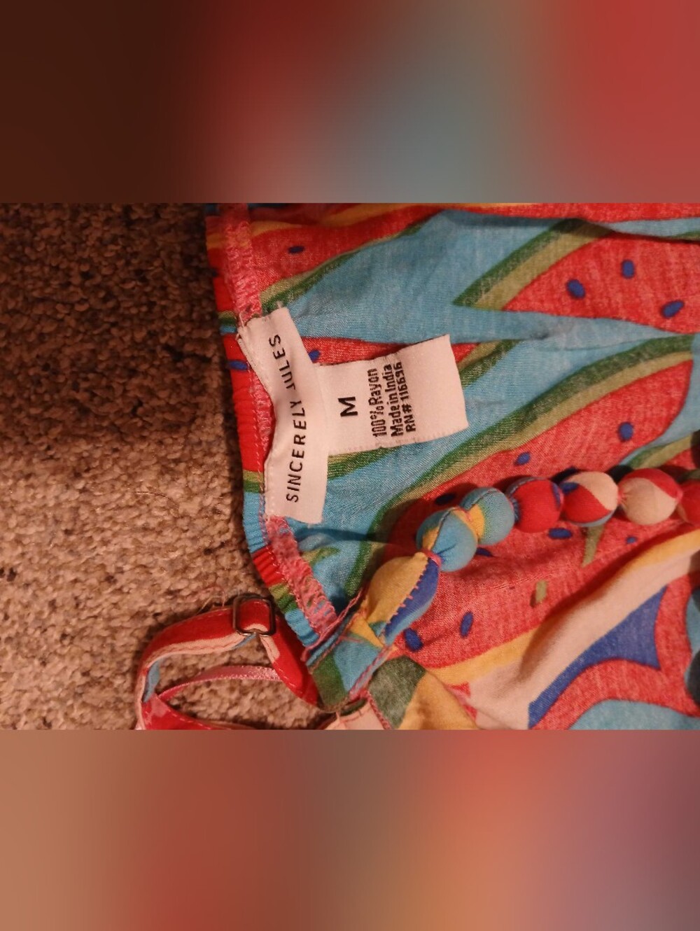 Sincerly Jules Multicolor Floral & Tropical Patchwork Jumpsuit - Picture 2 of 2